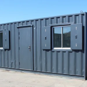 container ufficio 20 piedi con 2 finestre | ufficio cantiere sicuro | isolato | pronto all'uso