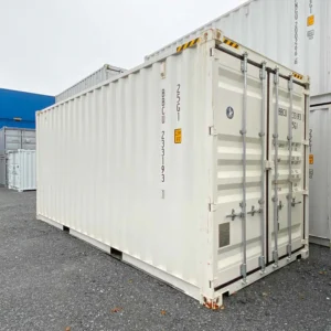 container marittimo da 20 piedi hc bianco | ottimizzato per pallet |