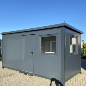 container ufficio 5×2,4 metri con bagno e doccia integrati – completamente attrezzato