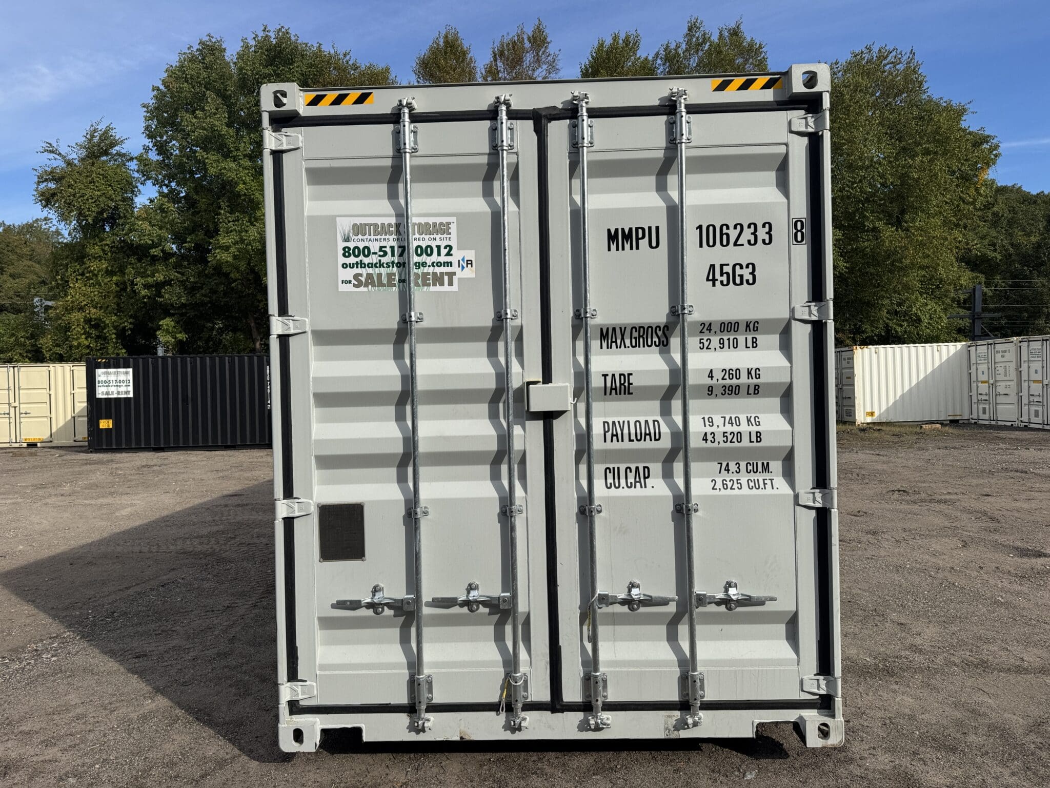 container 40 piedi high cube con 4 porte laterali – tenuta stagna, grigio container 40 piedi high cube con 4 porte laterali – tenuta stagna, grigio