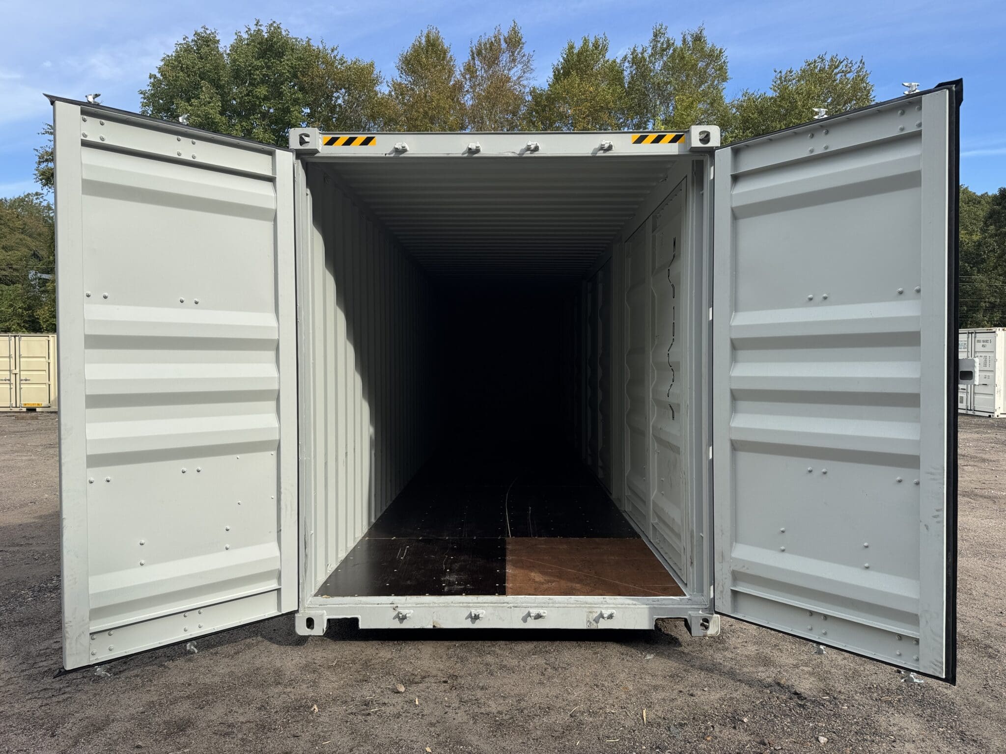 container 40 piedi high cube con 4 porte laterali – tenuta stagna, grigio container 40 piedi high cube con 4 porte laterali – tenuta stagna, grigio