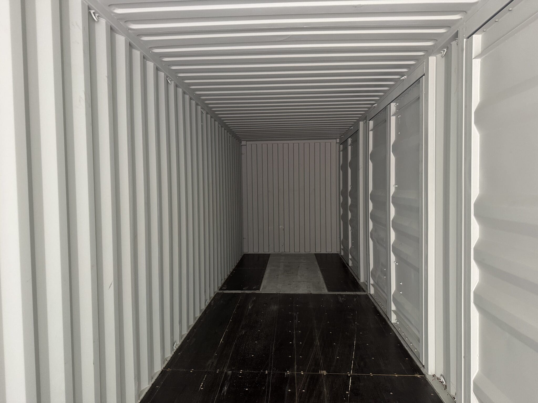 Container 40 Piedi High Cube con 4 Porte Laterali – Tenuta Stagna, Grigio – Image 7