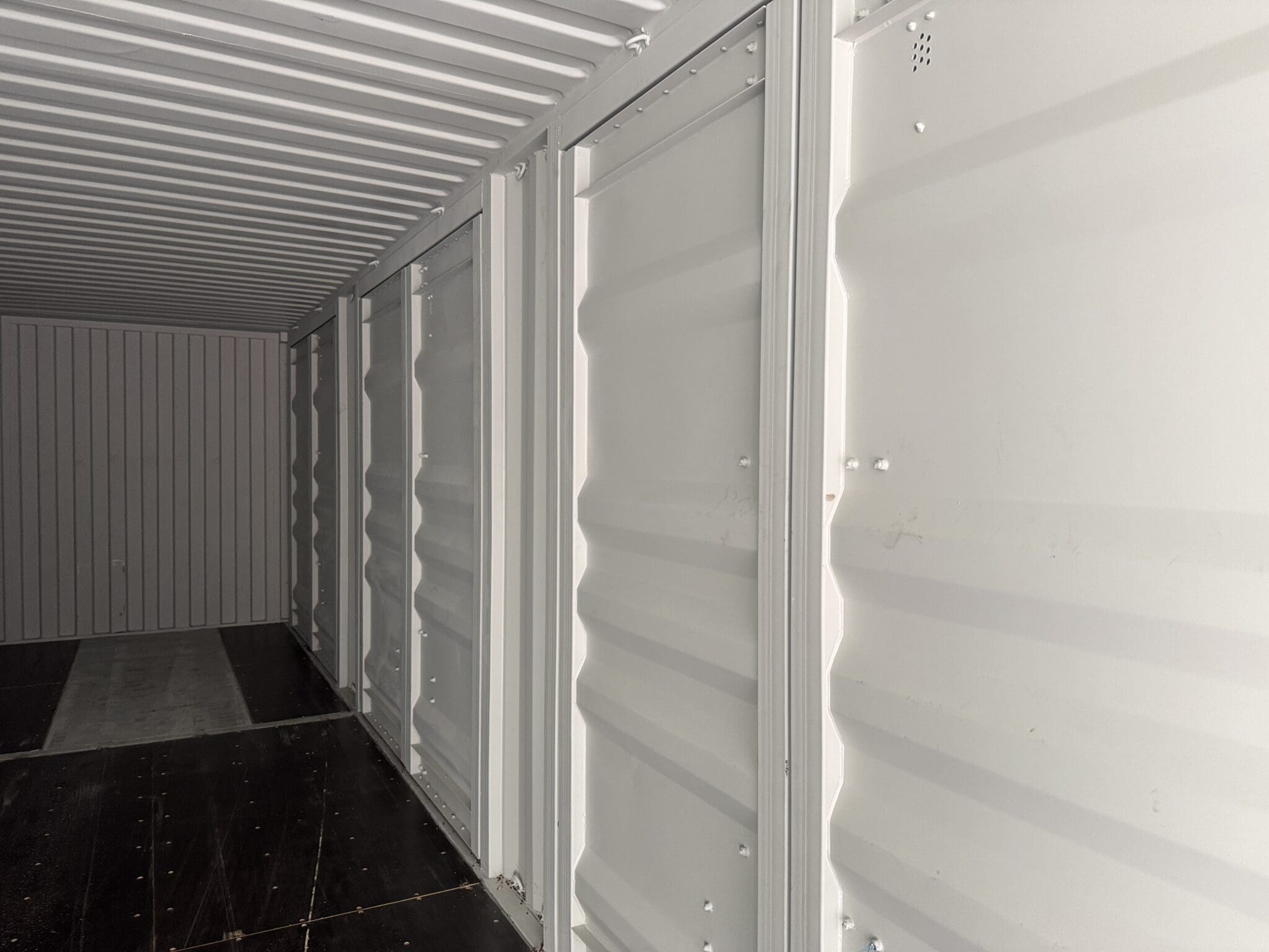 Container 40 Piedi High Cube con 4 Porte Laterali – Tenuta Stagna, Grigio – Image 5