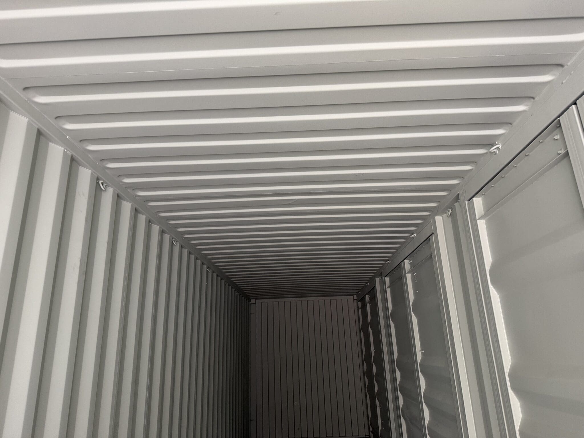 Container 40 Piedi High Cube con 4 Porte Laterali – Tenuta Stagna, Grigio – Image 4
