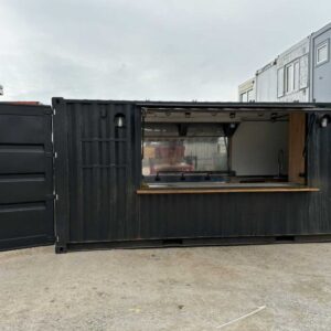 container ristorante 20 piedi high cube – layout unidirezionale per ristorazione mobile