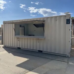 container chiosco 20 piedi – snack bar completo